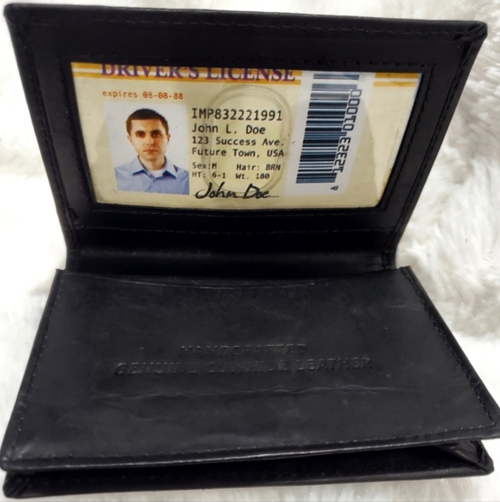 Genuine Leather Bifold Wallet